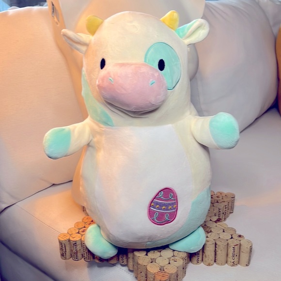 Squishmallows Toys Squishmallow Belana The Cow Hugmee With Easter